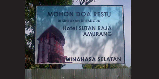 Pembangunan Hotel Sutan Raja di Minsel Terancam Dihentikan